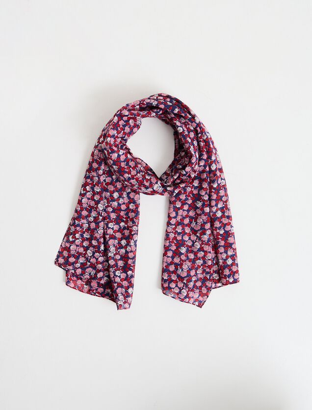 Étole imprimé fleurs femme