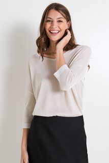 Pull col V femme