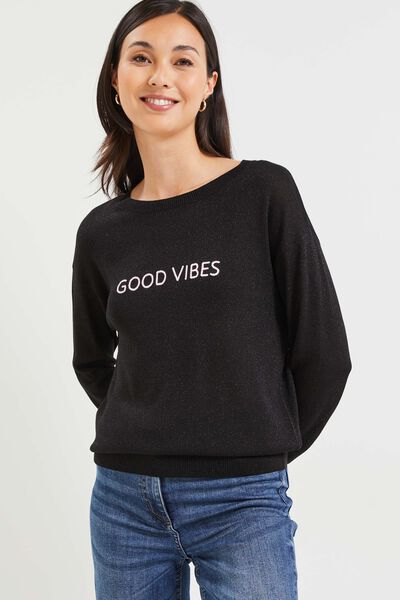 Pull lurex femme