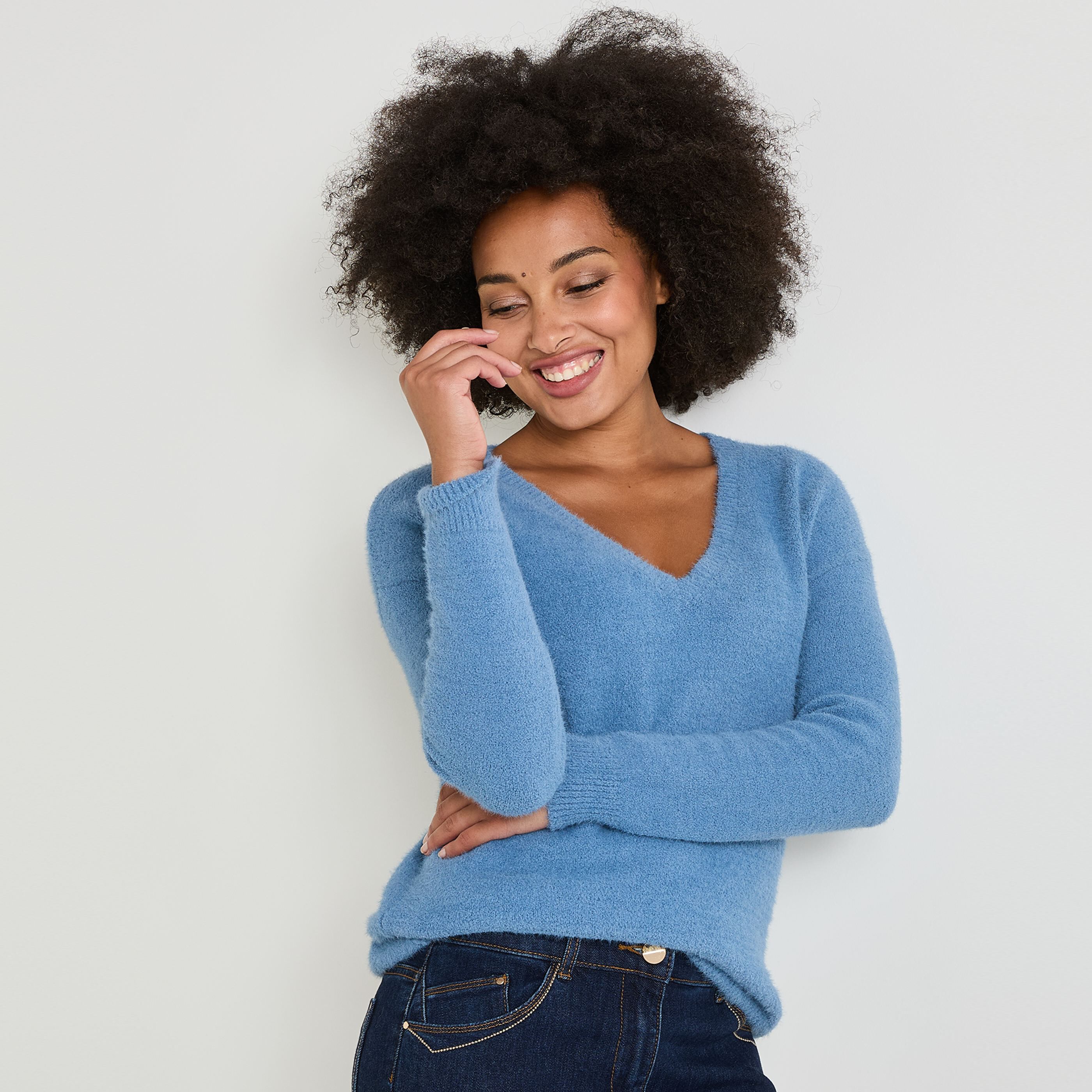 Pulls bleus femme Grain de Malice