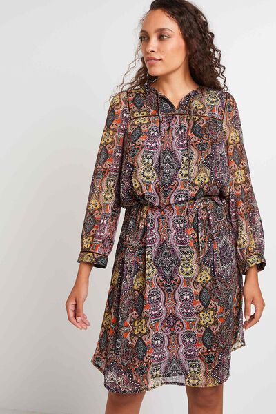 Robe fluide imprimée femme