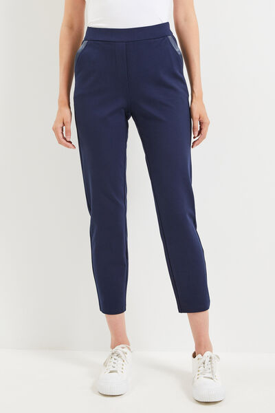 Pantalon cigarette raccourci