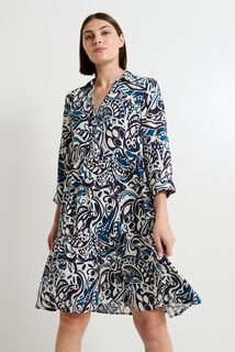 Robe col chemise femme