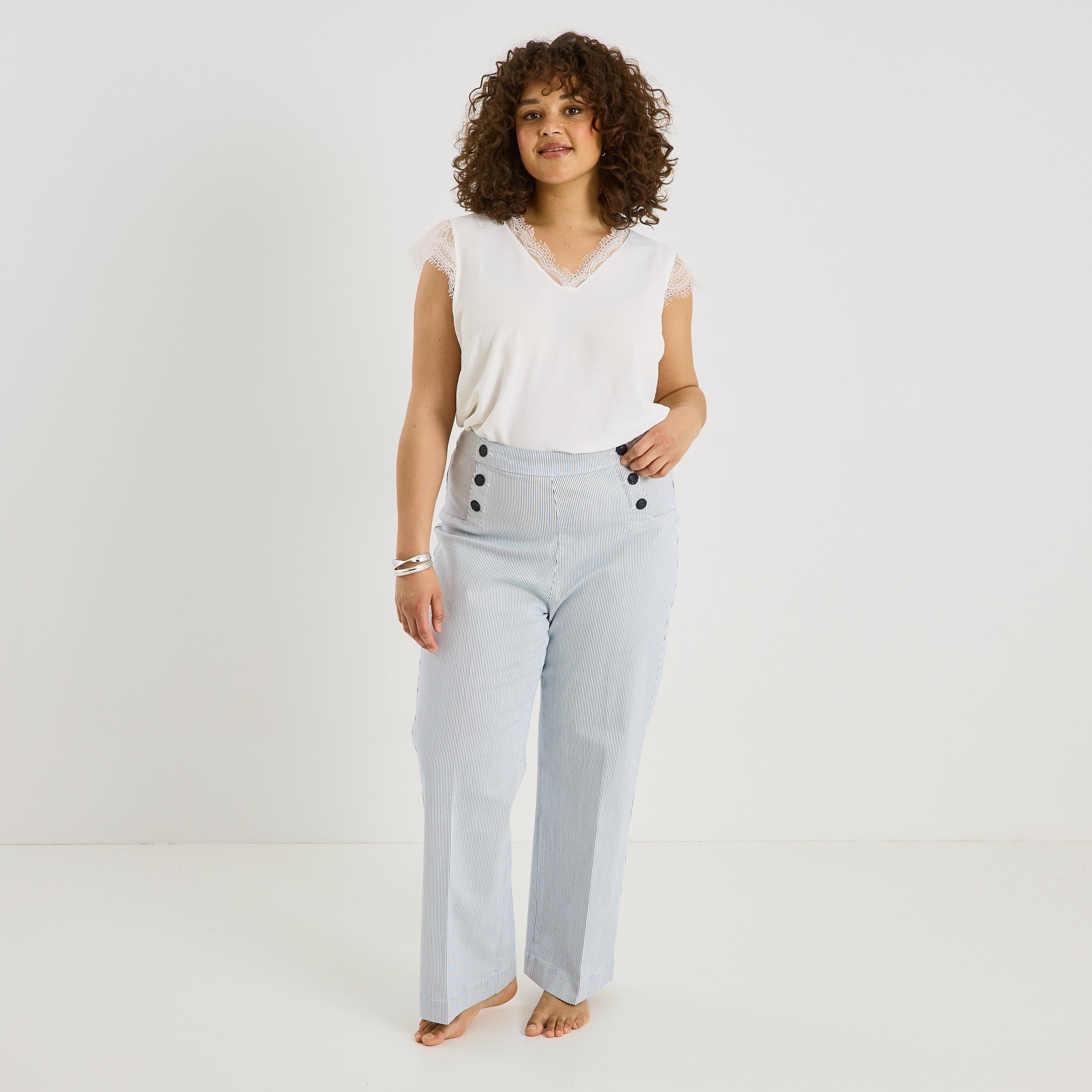 Jean flare &agrave; pont MALO F02 femme