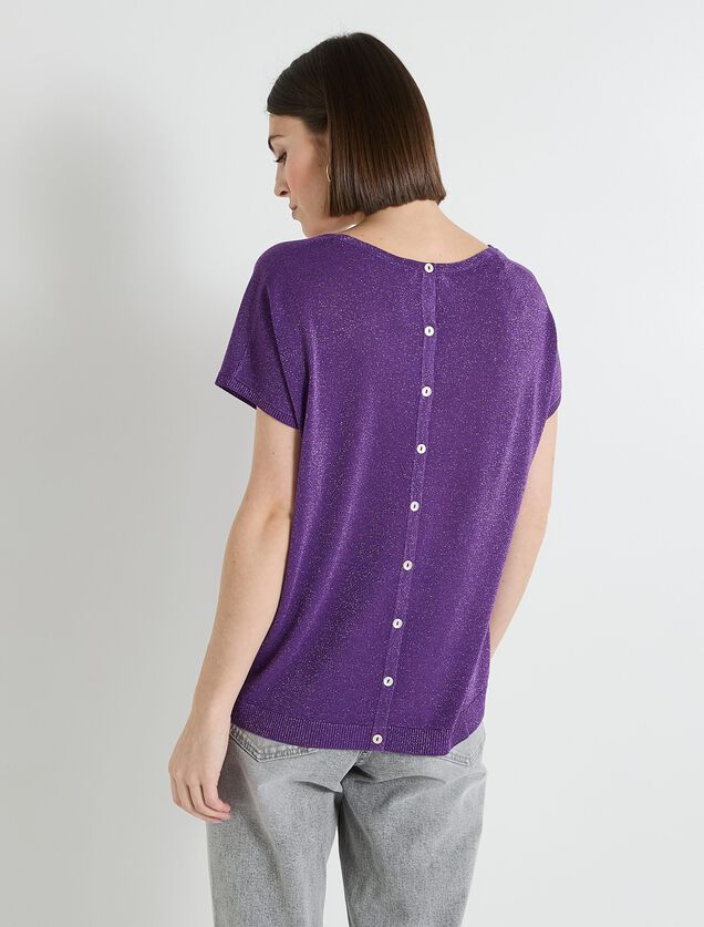 Pull manches courtes femme