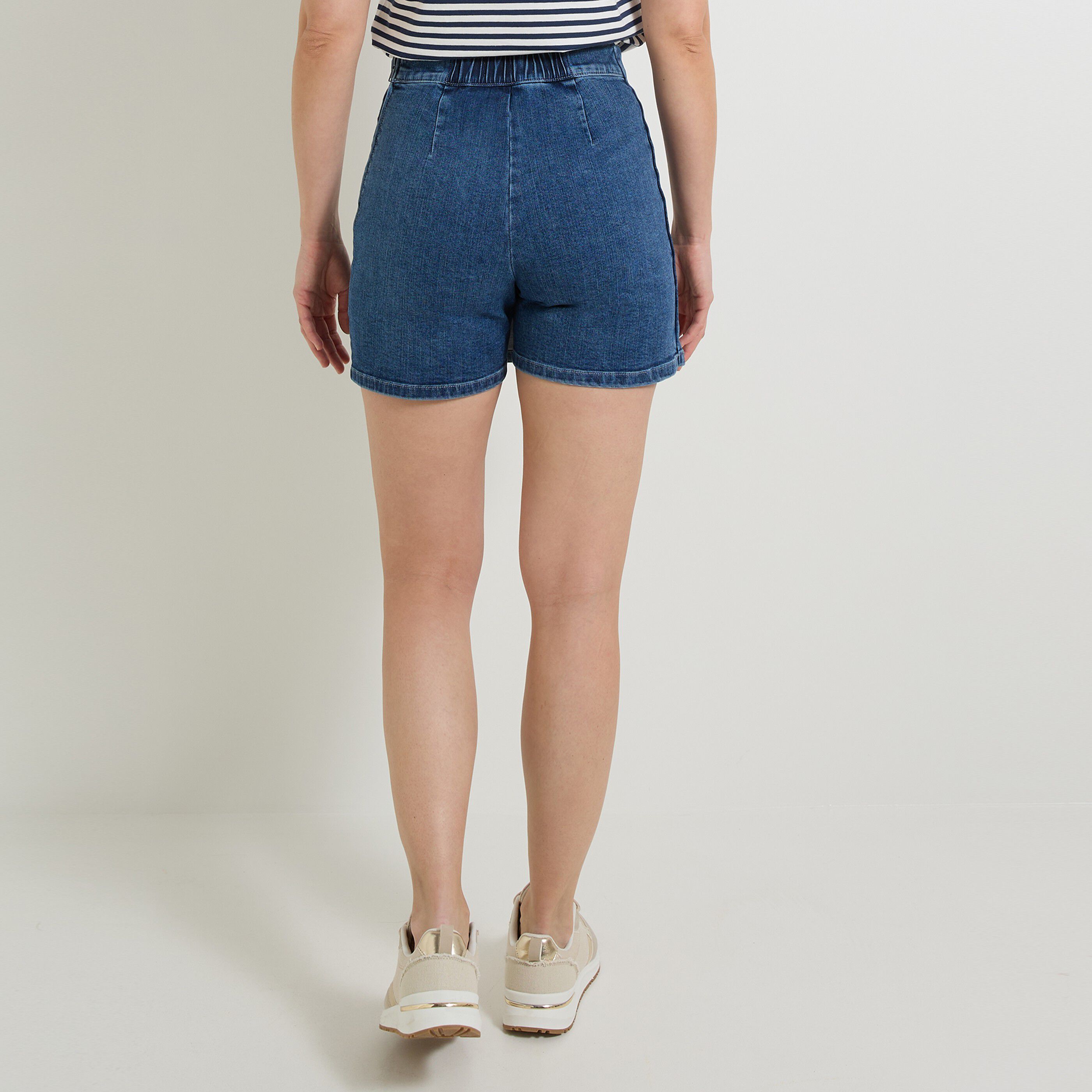 Jupe-short en denim femme