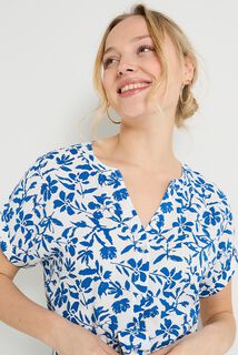 Robe longue imprimée femme