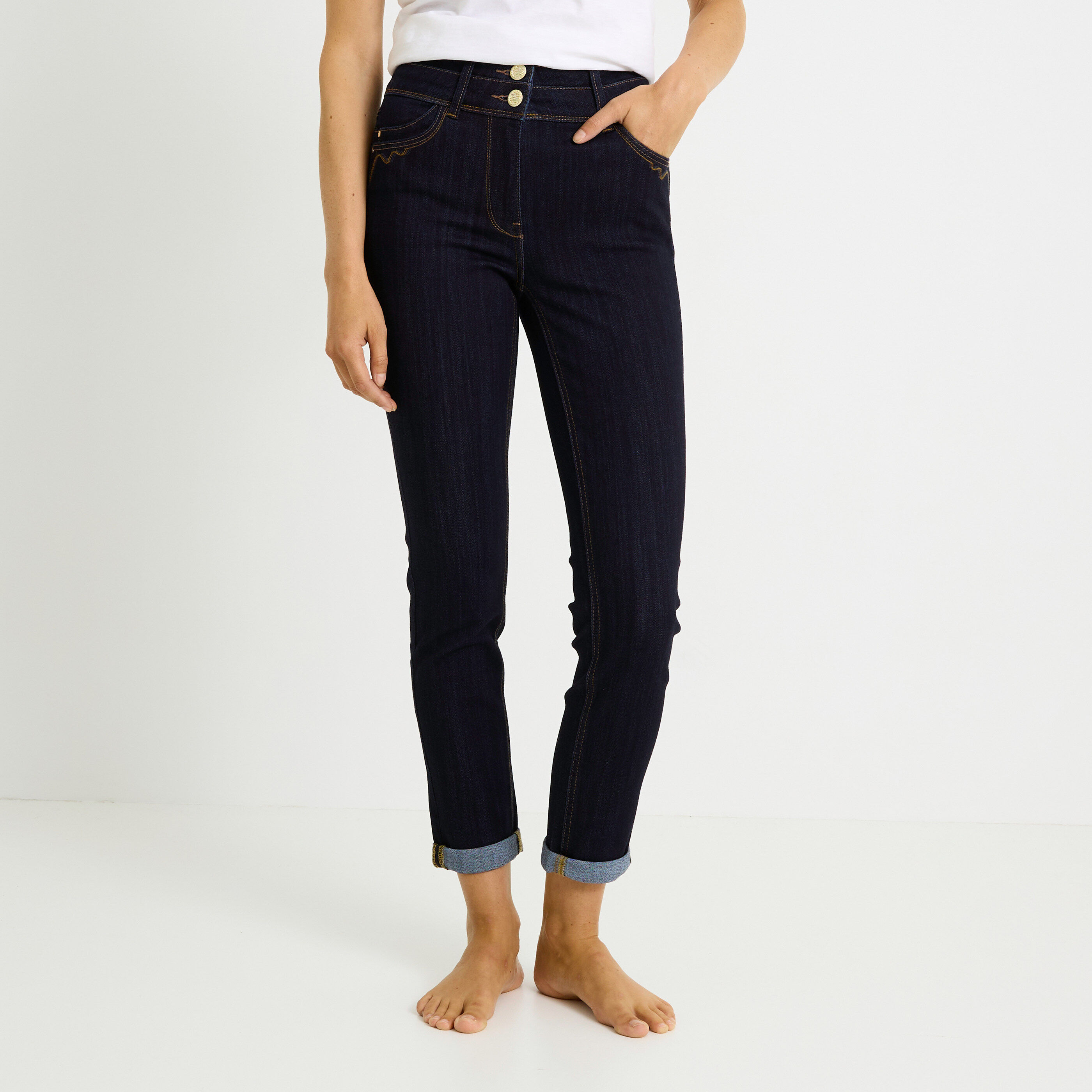 Jean slim raccourci HANOI R02 femme