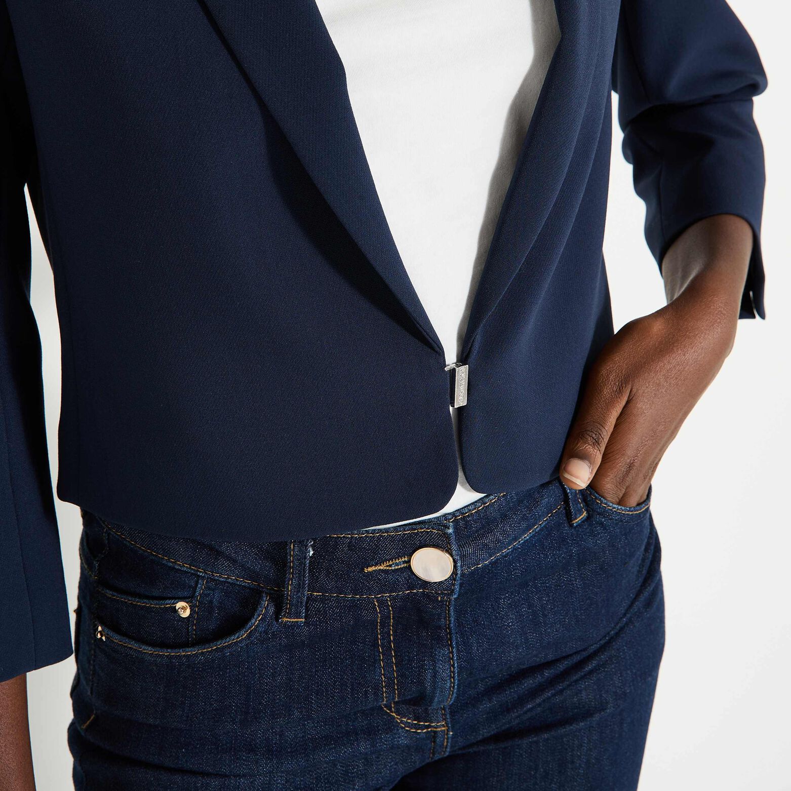 Veste tailleur courte femme