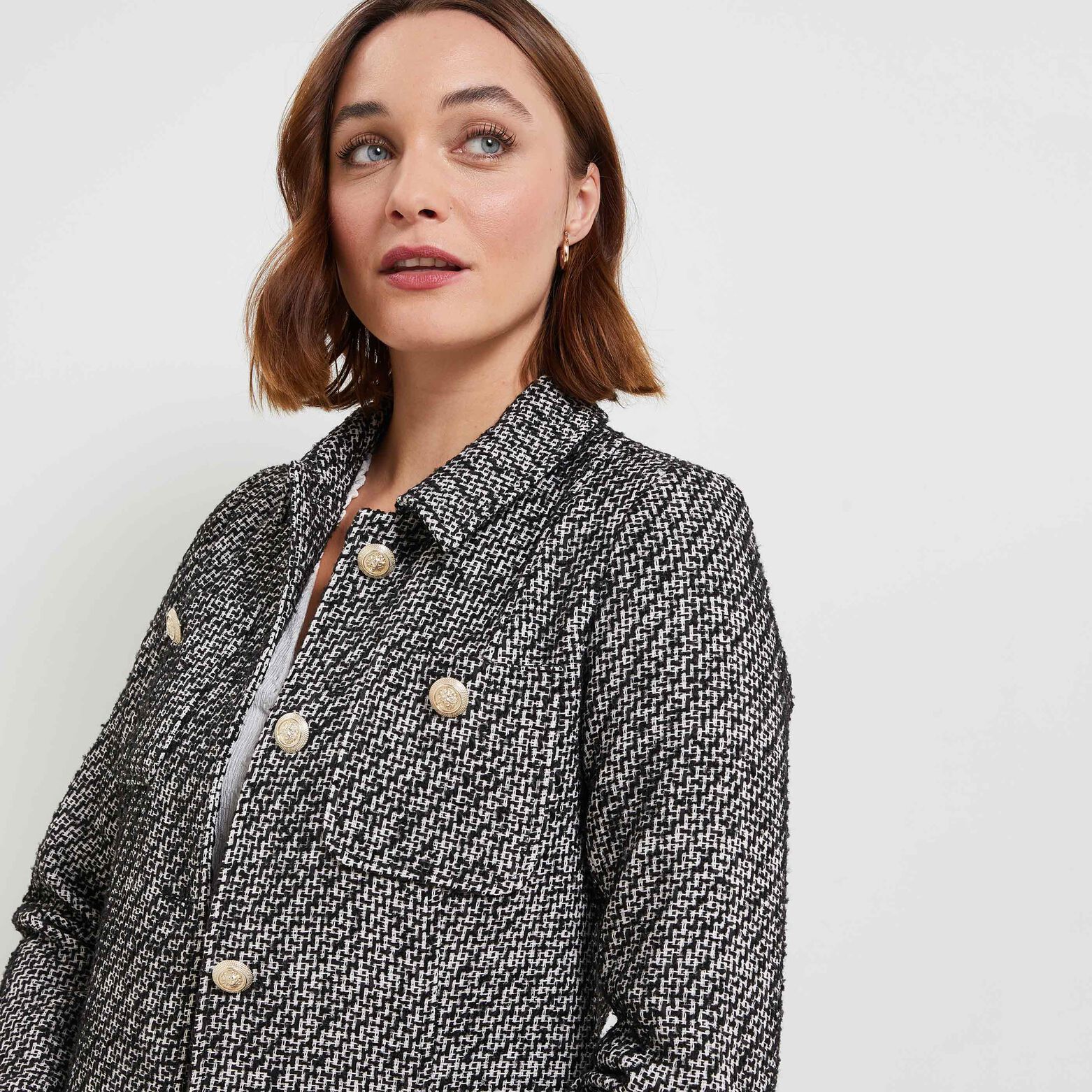 Manteau tweedé