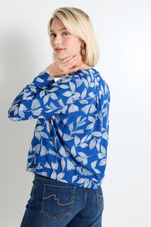Blouson fluide imprimé femme
