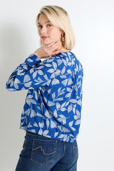 Blouson fluide imprimé femme