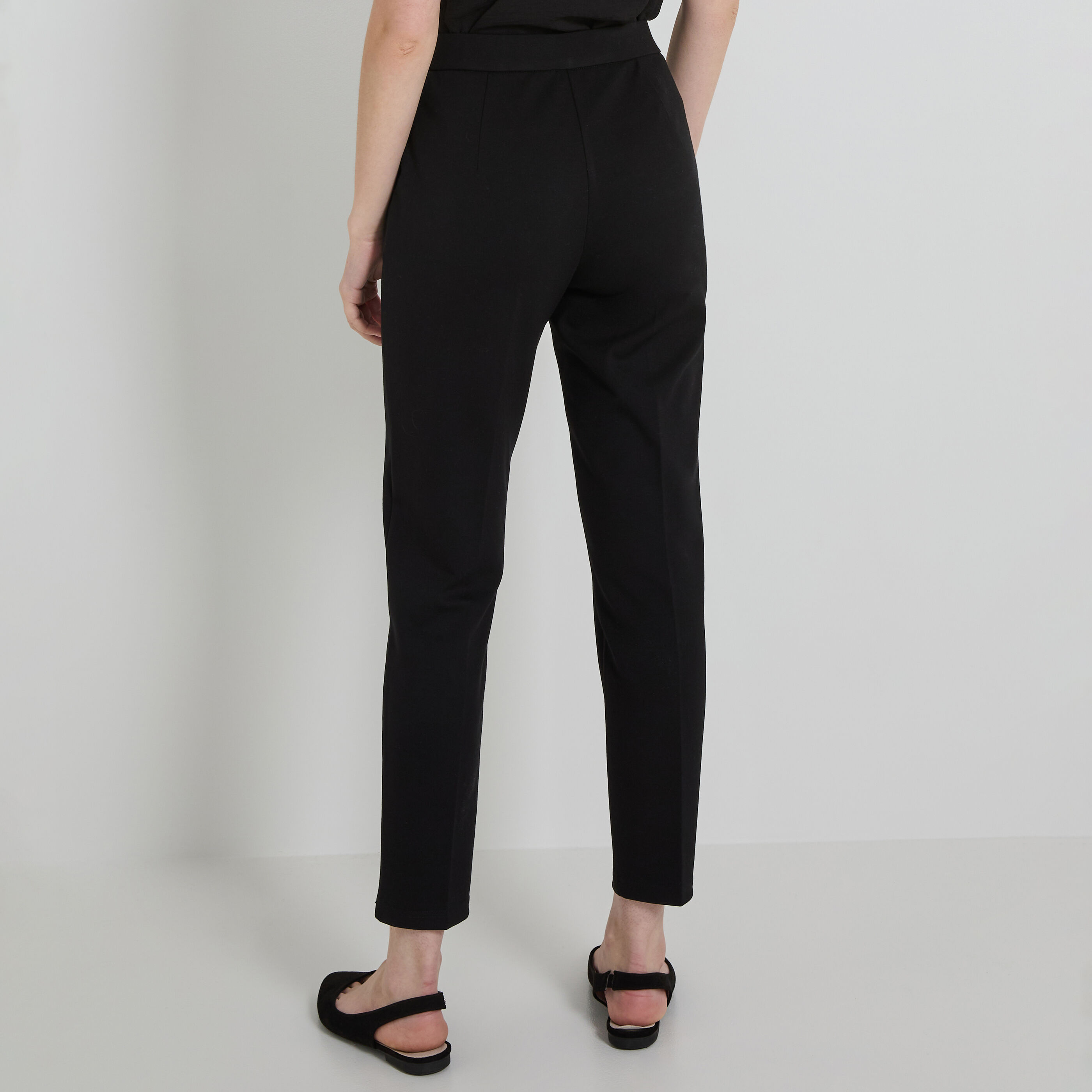 Pantalon cigarette stretch femme