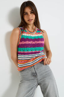 Pull sans manches femme