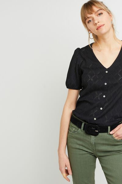 Tshirt ajouré femme