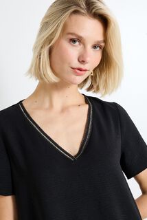 Robe col V femme