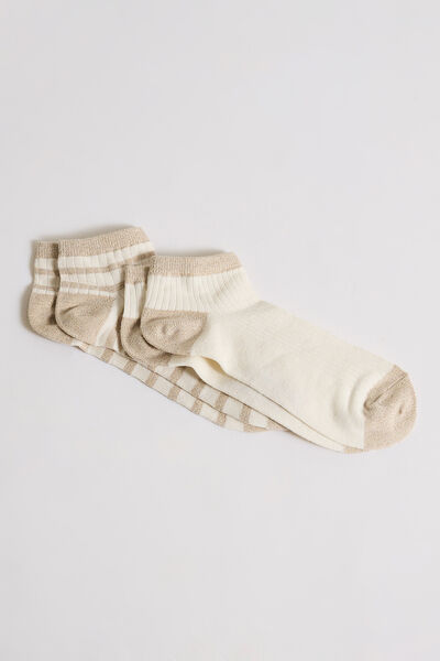 Lot de 2 paires de socquette femme