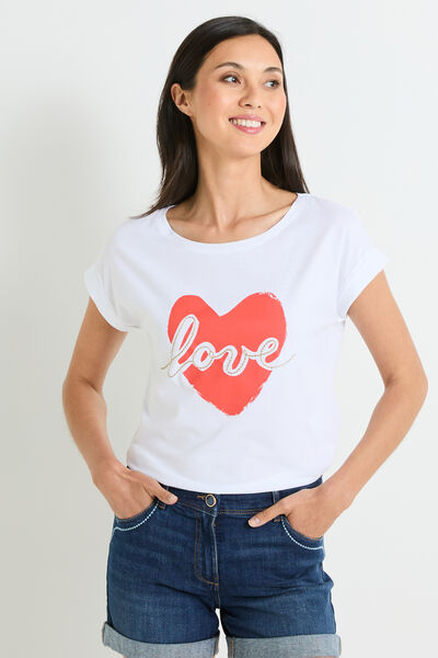 Tshirt print femme
