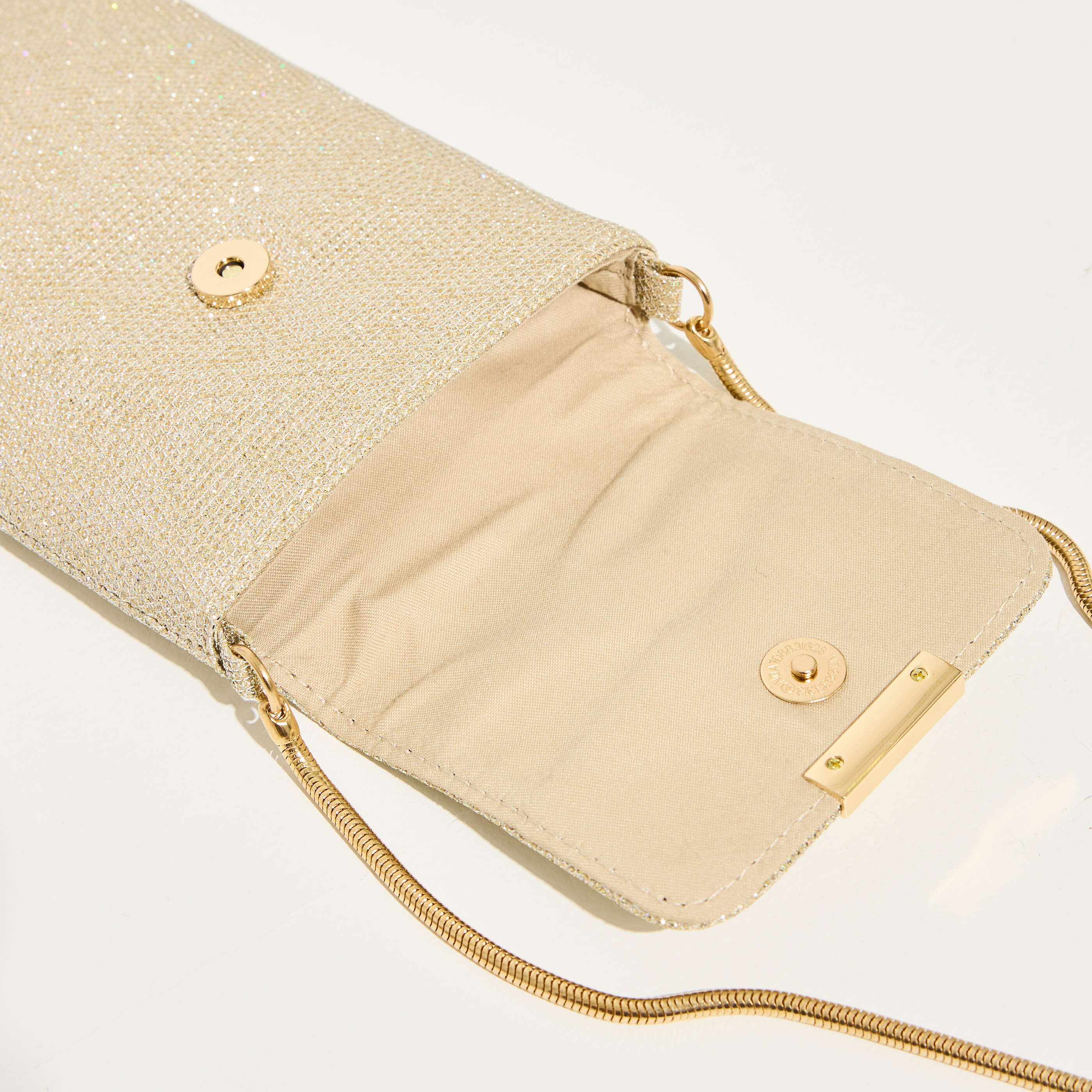 Pochette t&eacute;l&eacute;phone &agrave; paillettes femme