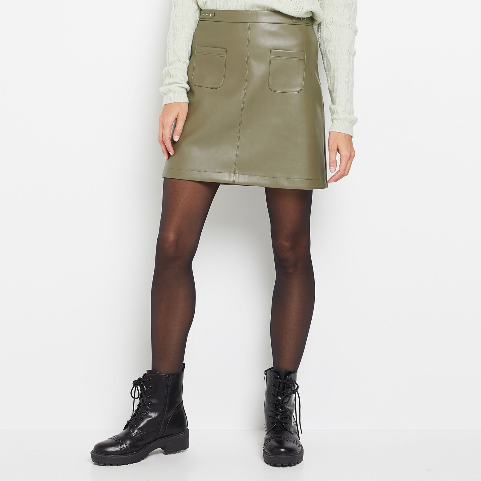 Jupe en simili femme