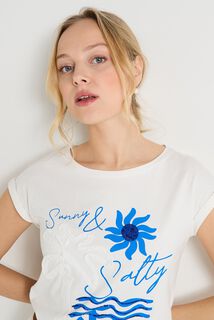 T-shirt col rond femme