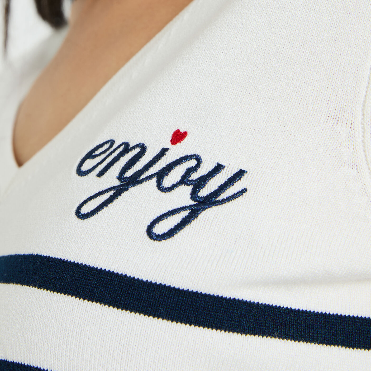 Pull rayé femme