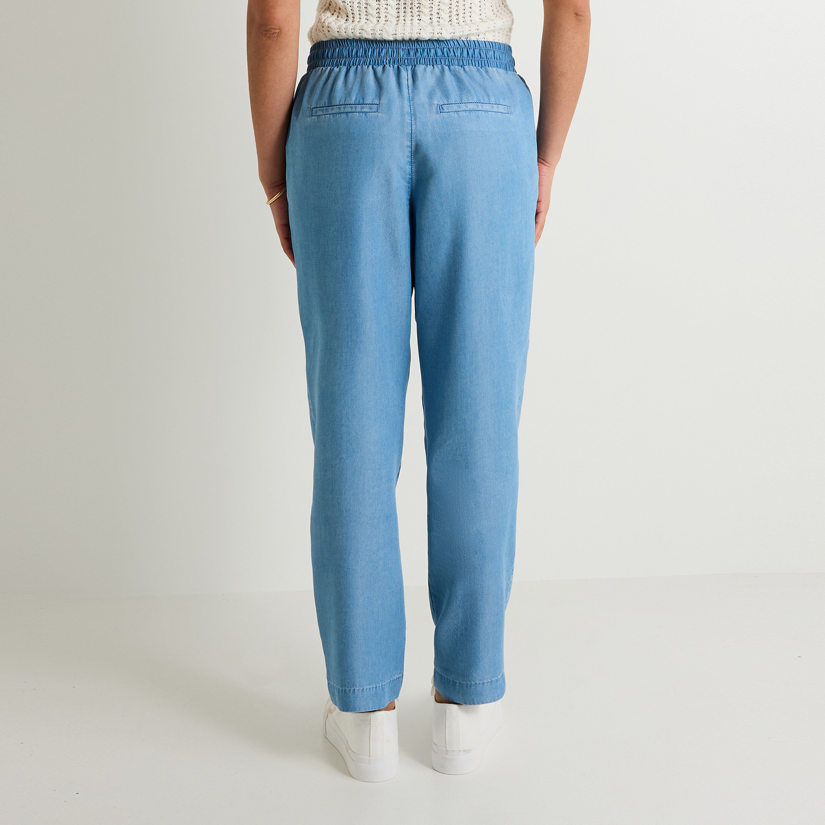 Pantalon fluide en lyocell femme