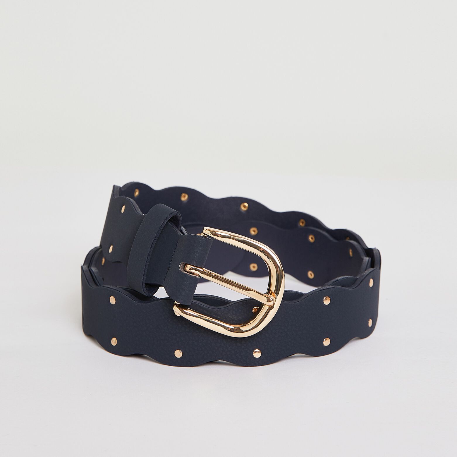 Ceinture à bords ondulés femme