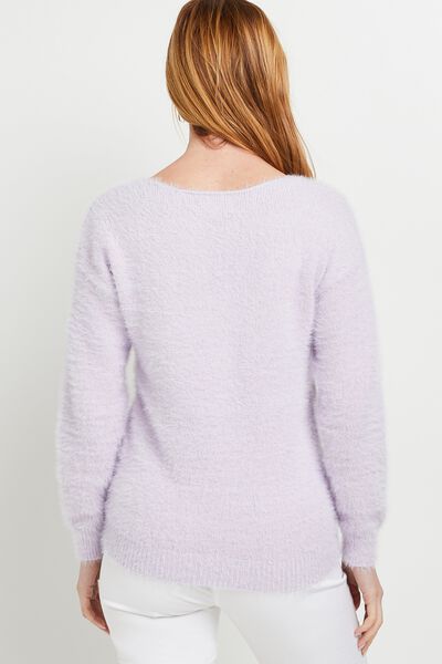 Pull en maille douce femme
