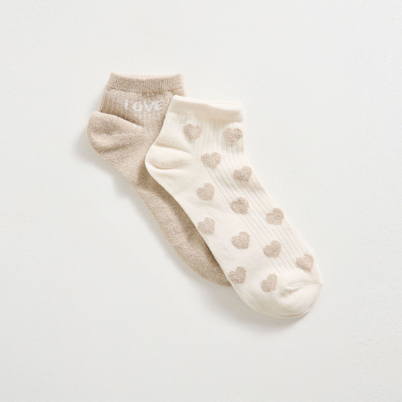 Lot de 2 paires de socquettes femme
