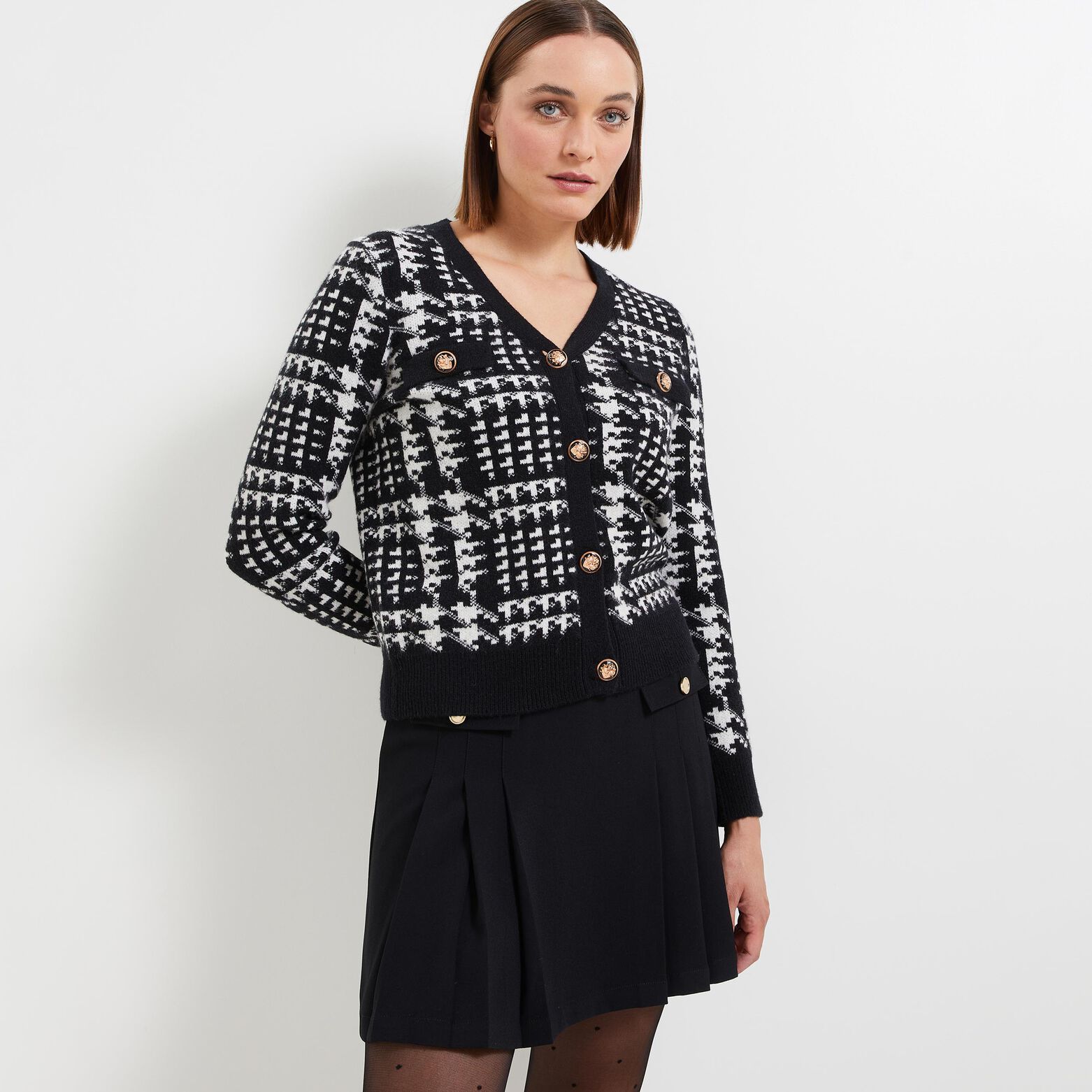 Gilet boutonné femme