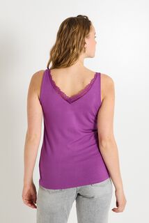 Débardeur col V femme