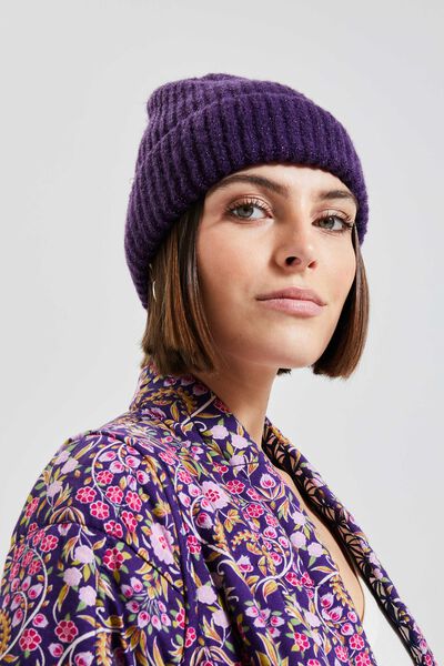 Bonnet scintillant femme