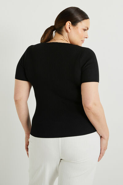 Pull manches courtes femme