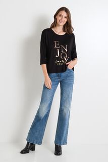 T-shirt col bateau femme