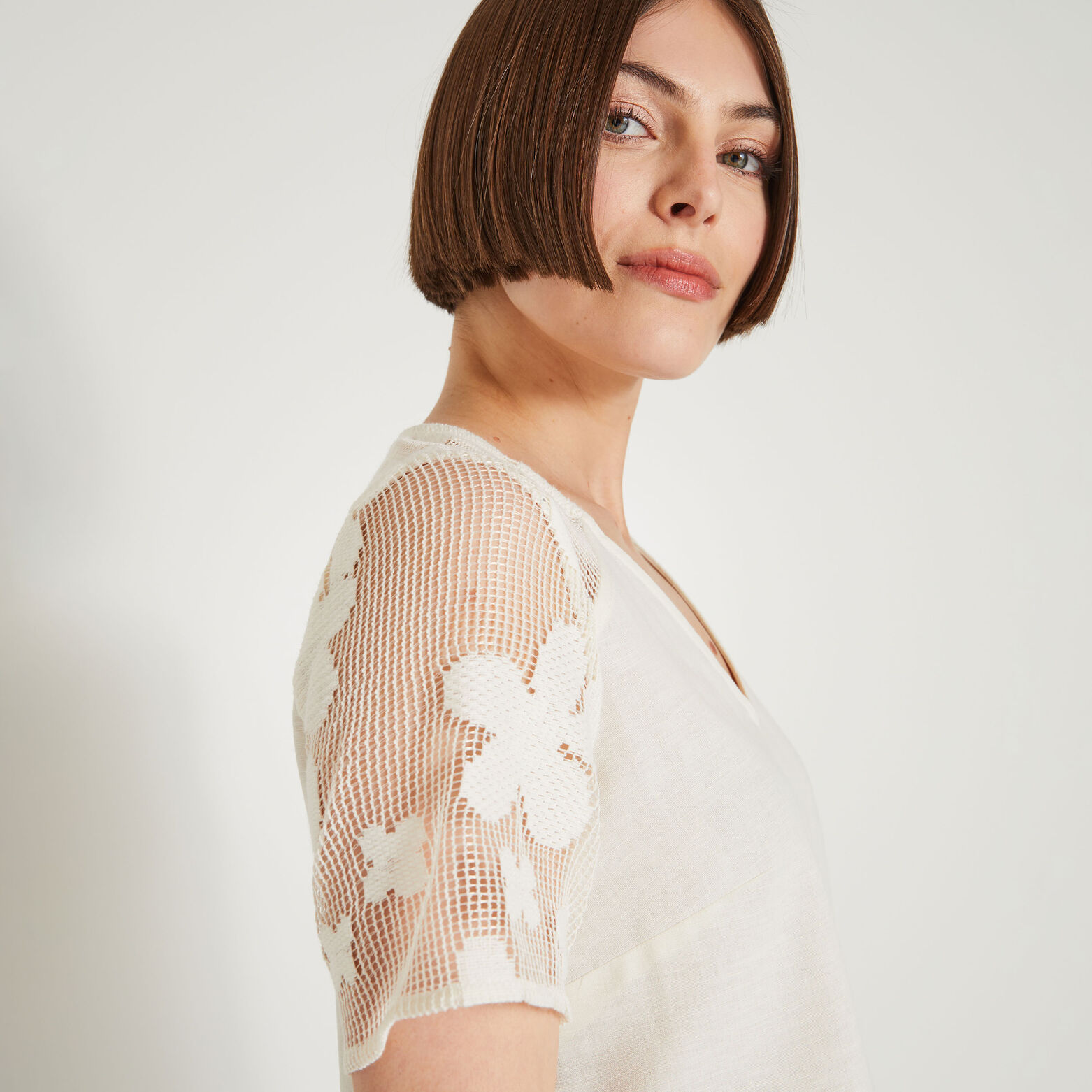 Blouse manches courtes femme