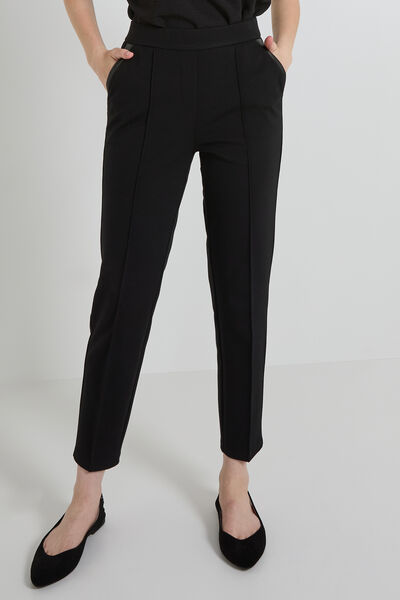 Pantalon cigarette stretch femme