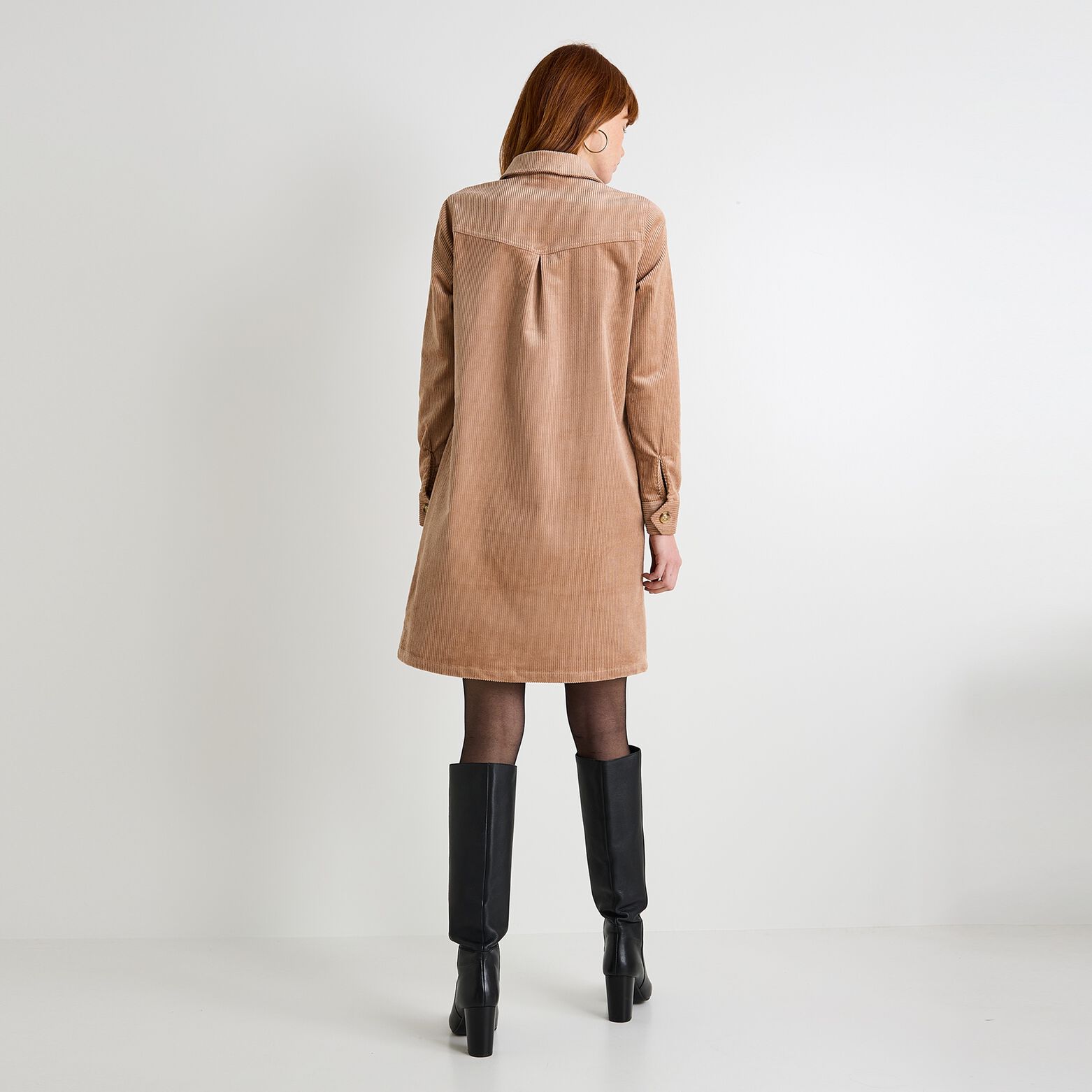 Robe velours femme
