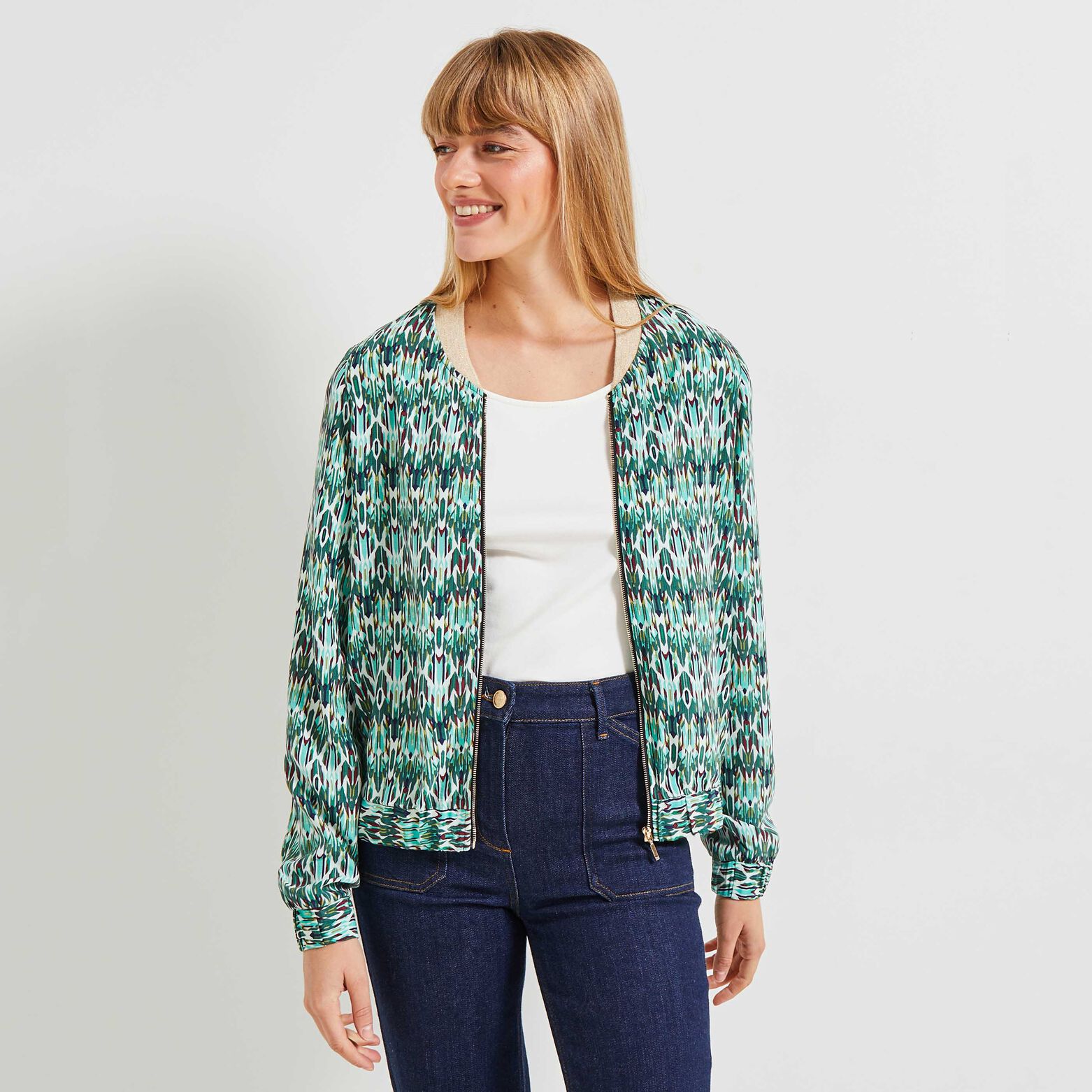 Bomber imprimé femme