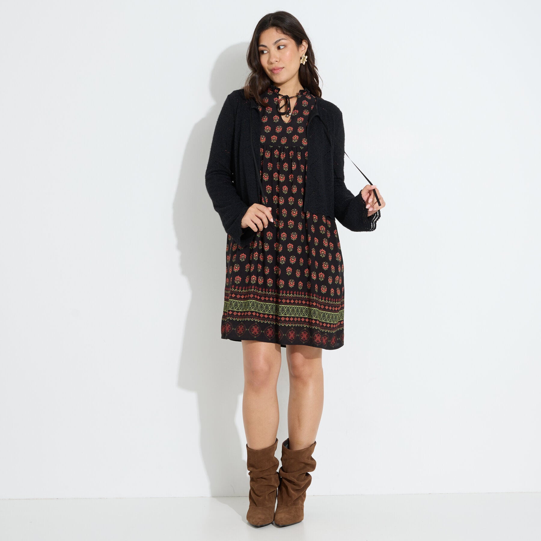 Gilet court manches &eacute;vas&eacute;es femme