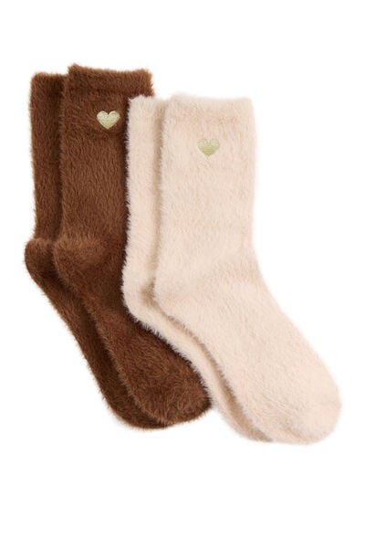 Lot de 2 paires de chaussettes femme