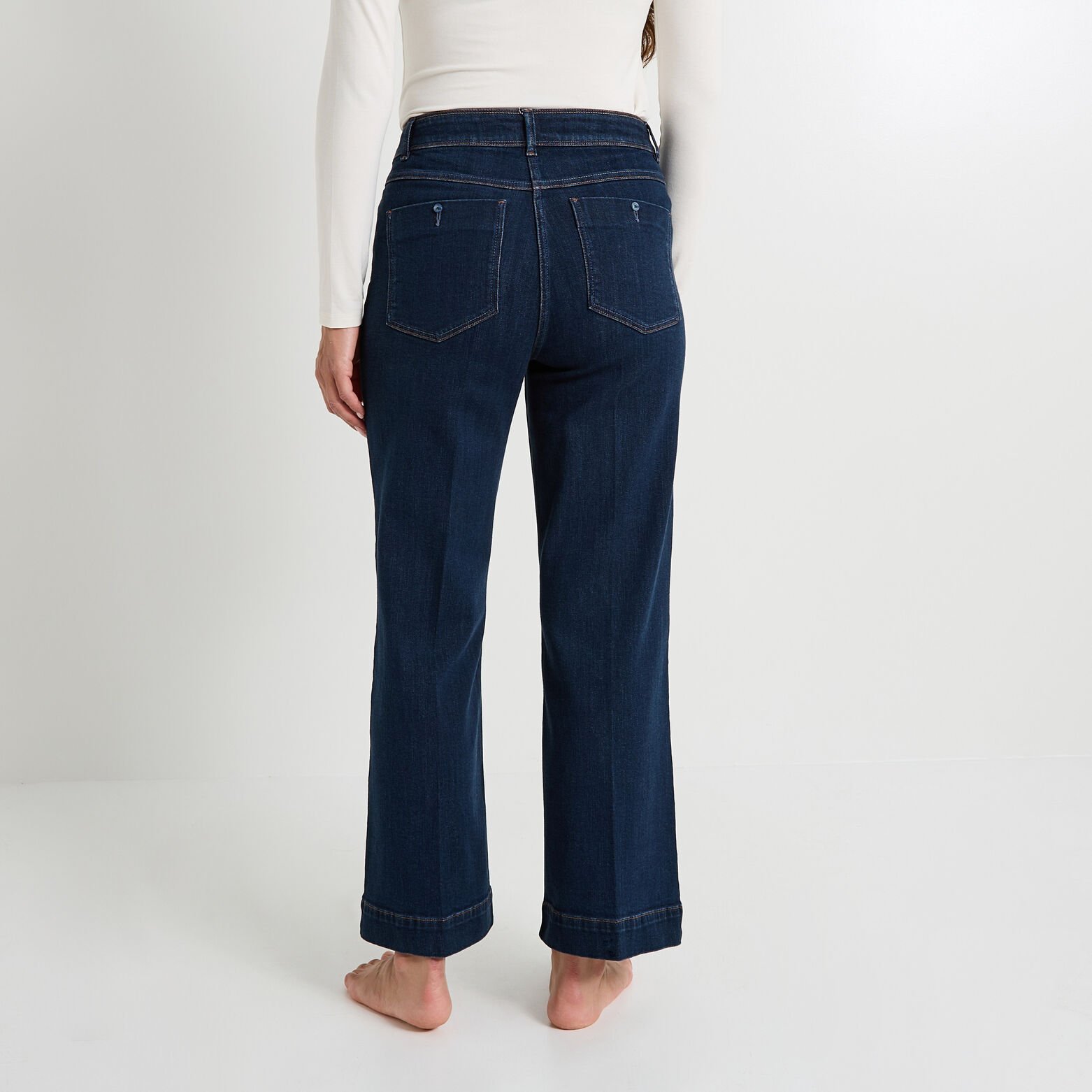 Jean flare raccourci KANSAS RF02 femme