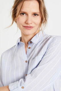 Chemise oversize rayée femme