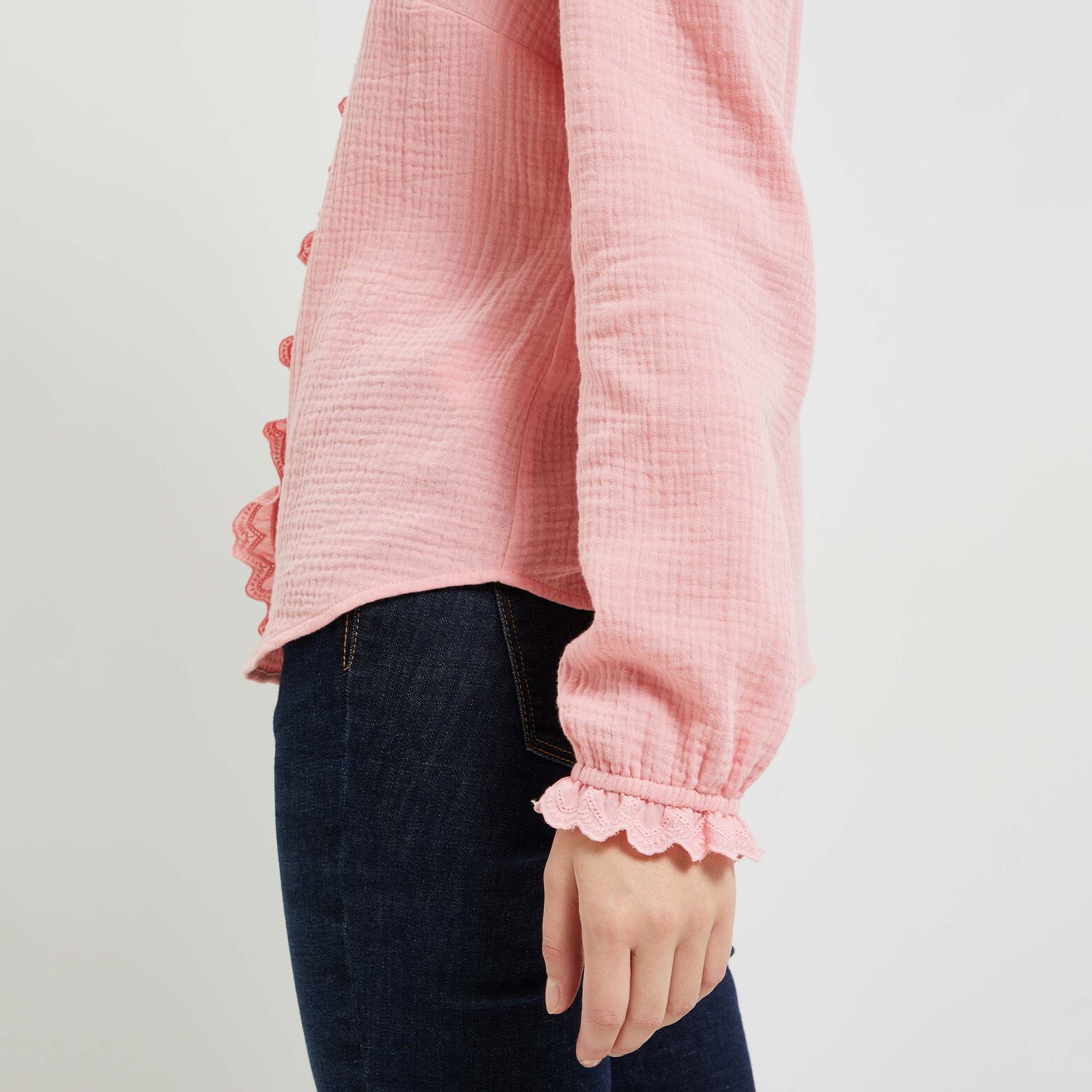 Chemise en gaze de coton femme