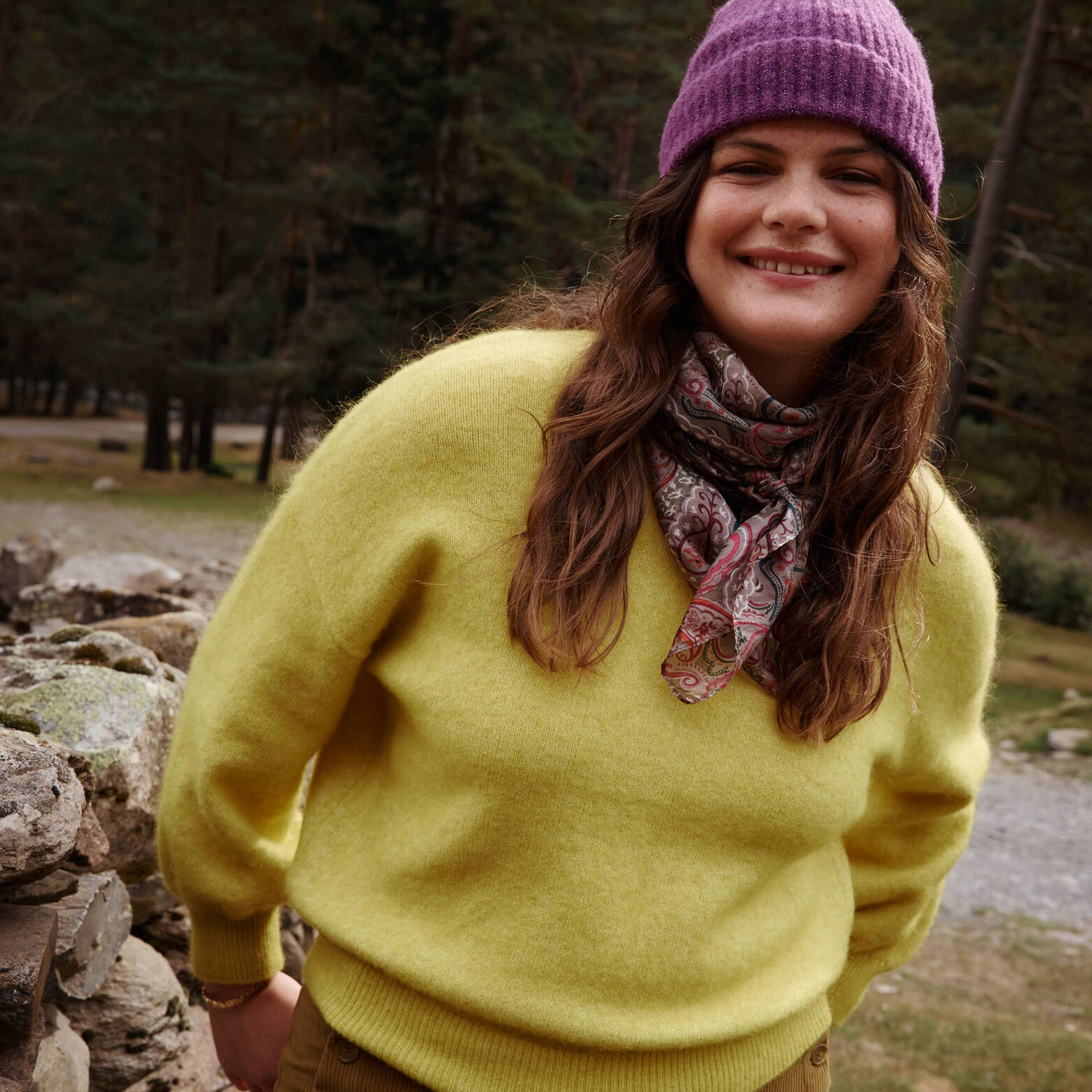 Pull col rond femme