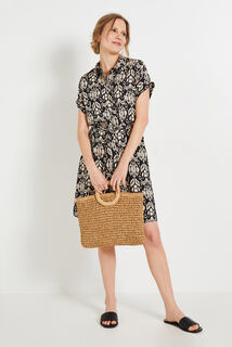 Robe chemise imprimée femme