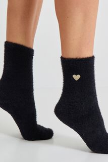 Chaussettes fluffy femme lot de 2 paires