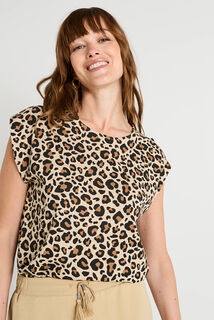 T-shirt imprimé manches courtes femme