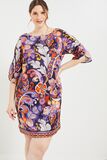 Robe genoux imprimée femme