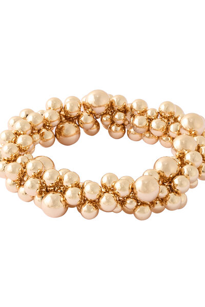 Bracelet perles dorées